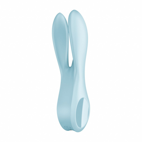 Satisfyer Threesome 1 - Клиторальный вибратор, 14 х 5.6 х 3.6 см (голубой)